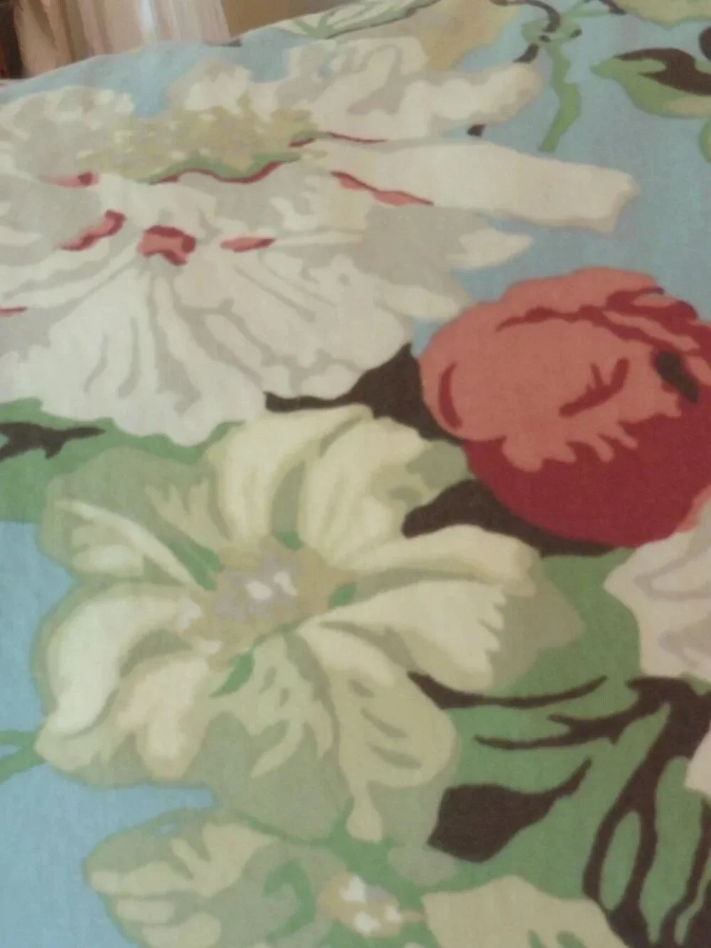 Pottery Barn Euro Shams Set of TWO Blue Eliza Bird Blossoms Florals